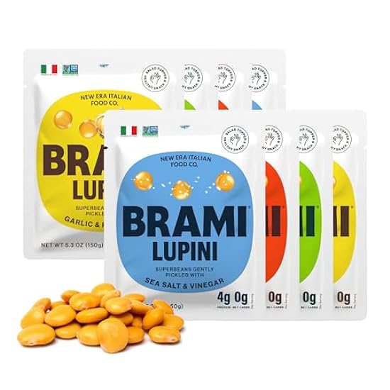 BRAMI Lupini Merienda de frijoles, Variety Pack | 7g Pl