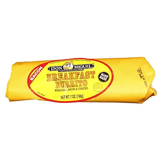 Don Miguel, Individually Wrapped Bacon/Cheese/Egg Burrito 7 oz., (12 count) 806035661