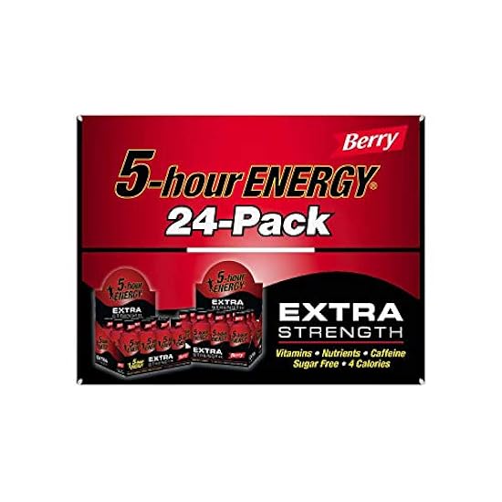 5-Hour Energy Extra Strength Beverage, Negro, Berry, 46.32 Fl Oz 149262828