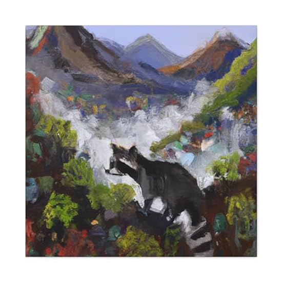 Raccoon in Impressionism - Canvas 30″ x 30″ / Premium G