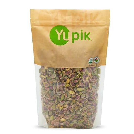 Yupik Nuts Organic Raw Pistachio Kernels, 2.2 lb, Non-G