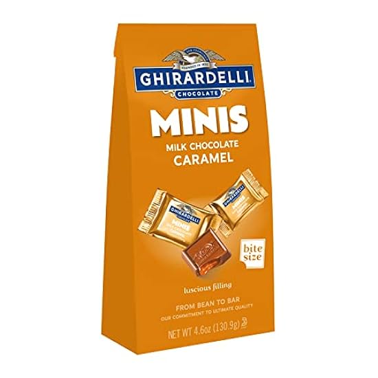 GHIRARDELLI Minis Milk Chocolate Caramel, 4.4 oz Bag (6