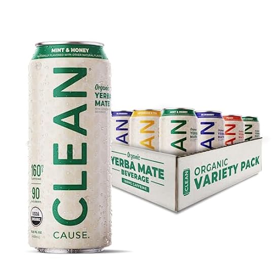 NEW! CLEAN Cause Variety Pack USDA Organic Yerba Mate T
