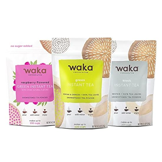 Waka — Unsweetened Instant Tea Powder 3-Bag Combo — 100