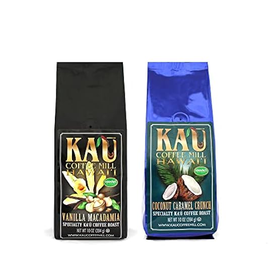 100% Hawaiian Flavored Ground Café 2 Pack, Medium Roast, Single Serve Hand Picked by Kau Café Mill 729016597