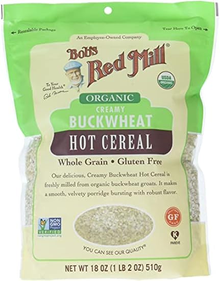 Bob´s Rojo Mill CEREAL BKWHT CRMY ORG HOT, 18 Ounce, Pack of 4 878978838