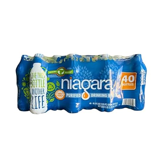 Niagara Purified Drinking Water - 16.9oz Bottles, 40 bottles per case 48 cases per pallet - Full Pallet - 1920 Bottles 169947176