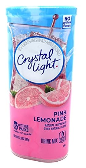 Crystal Light Pink Lemonade Drink Mix, 12-Quart 2.9-Ounce Canister (Pack Of 9) 964006231