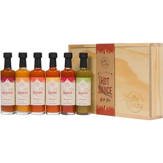 Hot Sauce Gift Set (6 Pack) - Hot Sauce Variety Pack in