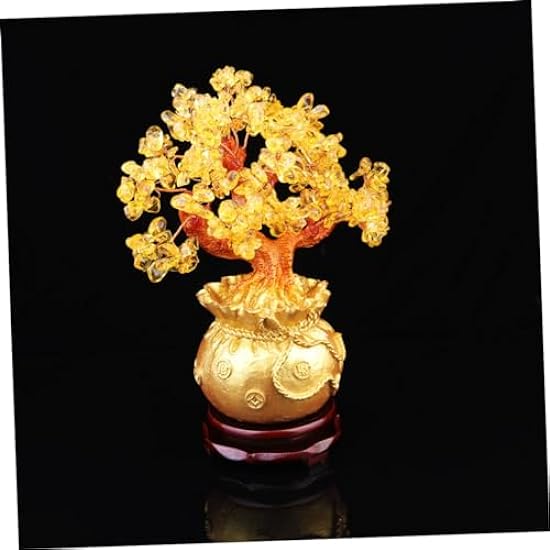 Ciieeo Crystal Money Tree Bonsai Style Congratulatory G