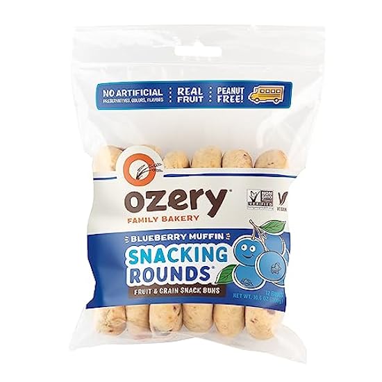 Ozery Bakery Blueberry Muffin Snacking Rounds, 12 Buns,