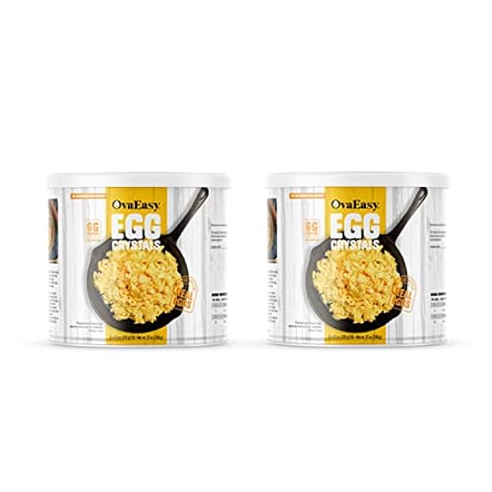 OvaEasy Dehydrated Egg Crystals – (2 x 1.67 lbs Cans) –
