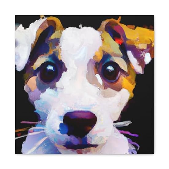 Jack Russell Jubilee - Canvas 16″ x 16″ / Premium Galle