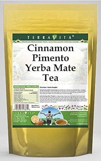 Cinnamon Pimento Yerba Mate Tea (50 tea bolsas, ZIN: 56