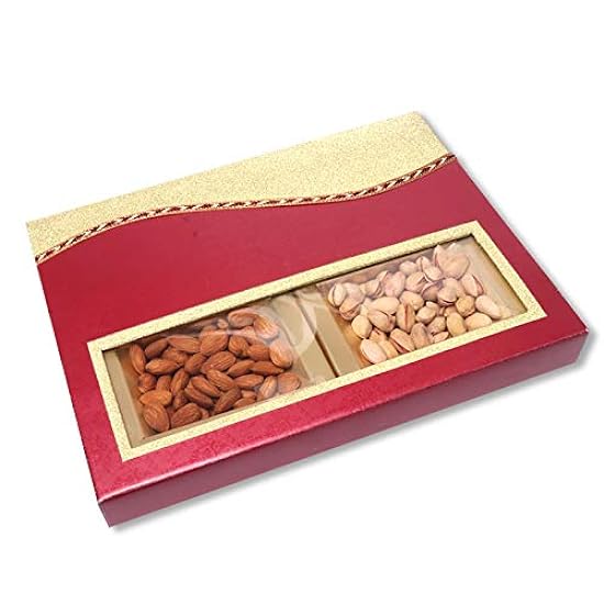 Leeve Dry fruits Brand Dryfruits Combo Fruit & Nuts Diwali Gift Fancy Box Hamper offer pack Half Windobox P4 300 gram 120335927