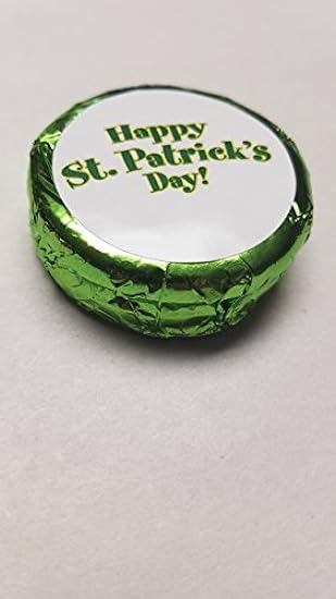 Saint Patricks Day Chocolate Coated Cookie Foil Wrapped