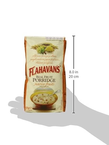 FLAHAVAN´S Real Fruit Porridge with Sunrise Fruits, Whole Grain Oats 22.05-Ounce bolsas (Pack of 4) 621761683