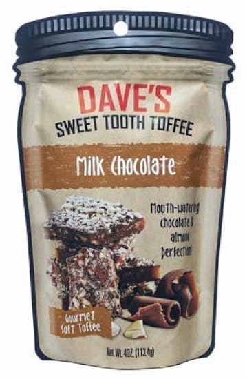 Dave’s Sweet Tooth Toffee, Milk Chocolate Flavor with R