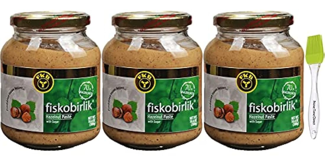 Fiskobirlik Hazelnut Paste 10.5 oz (Pack of 3) Bundle w