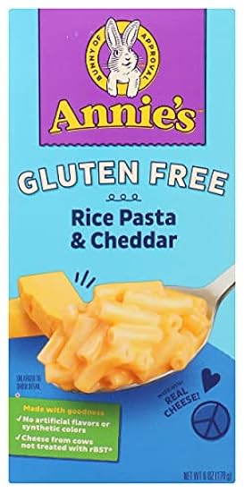 Annie´s Homegrown Rice Pasta & Cheddar Macaroni & Cheese, Sin gluten, 6 Ounces (Pack Of 12) 43655875