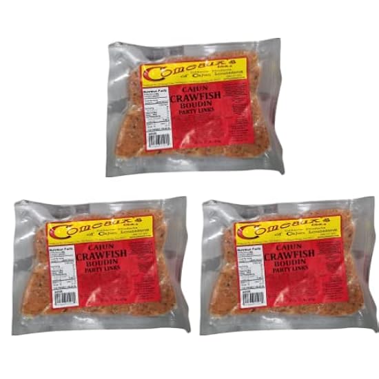 Comeaux´s Crawfish Boudin Party Links (Pack Of 3) 