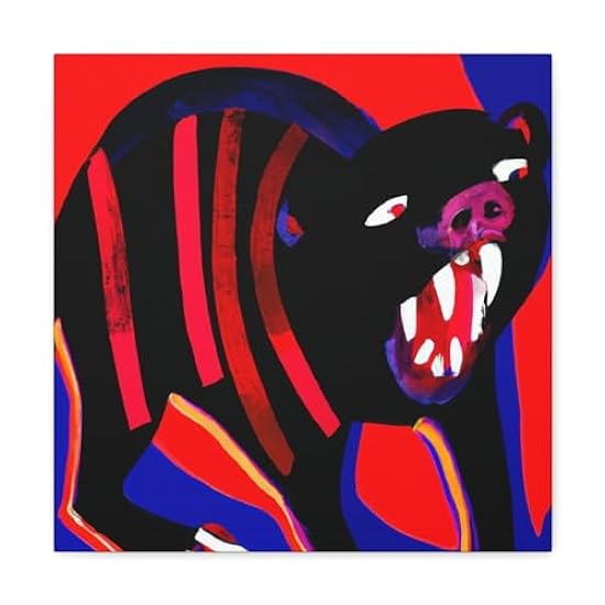 Furious Tasmanian Devil - Canvas 16″ x 16″ / Premium Ga