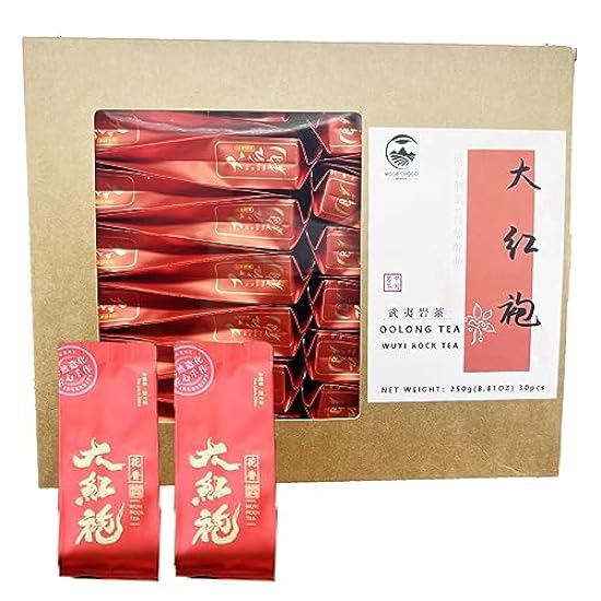 武夷岩茶花香大红袍250g 8.81oz Chinese Top10 Famous Tea – Wuyi Da Hong Pao/Rock Tea/Big Rojo Robe/Dahongpao Oolong Tea – 30 Count Tea bolsas Value Pack Grade AAA 609471893