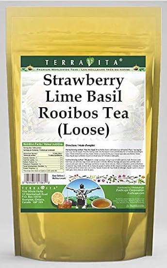Strawberry Lime Basil Rooibos Tea (Loose) (4 oz, ZIN: 5