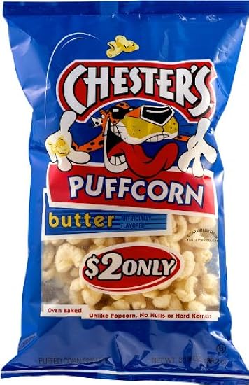 Chester´s Butter Flavored Puffcorn Snacks, 3.5oz b