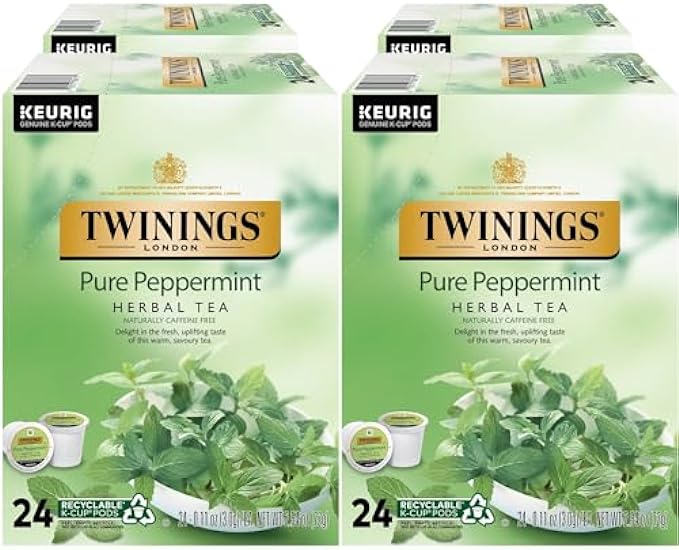 Twinings Pure Peppermint Tea Single Serve K-Cup Pods fo