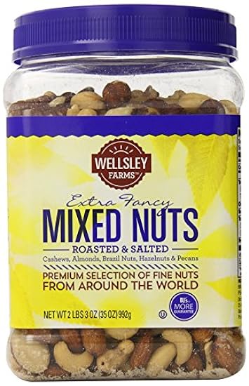 Wellsley Farms Extra Fancy Roasted and Salted Mixed Nuts, 35 Ounce 220858226