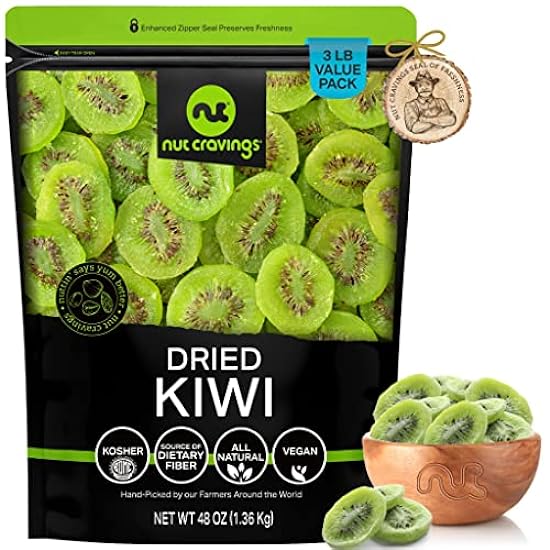 Nut Cravings Dry Fruits - Sun Dried Kiwi Slices, with S