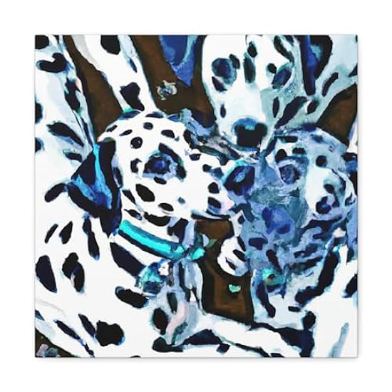 Dalmatian Unleashed Energy - Canvas 16″ x 16″ / Premium