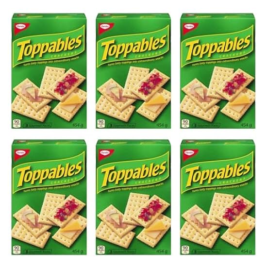 Christie Toppables Crackers, 454g/16oz (Pack of 6) Ship