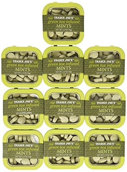 10 Tins of Trader Joe´s Verde Tea Infused Mints 64