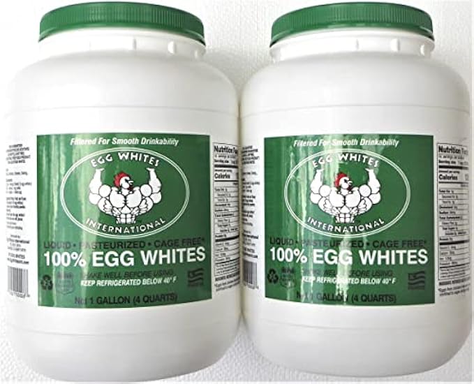 Egg Blancos International 100% Pure Liquid Egg Blancos Designed to Drink. NOW 100% CAGE FREE (2 Gallons) 803914981