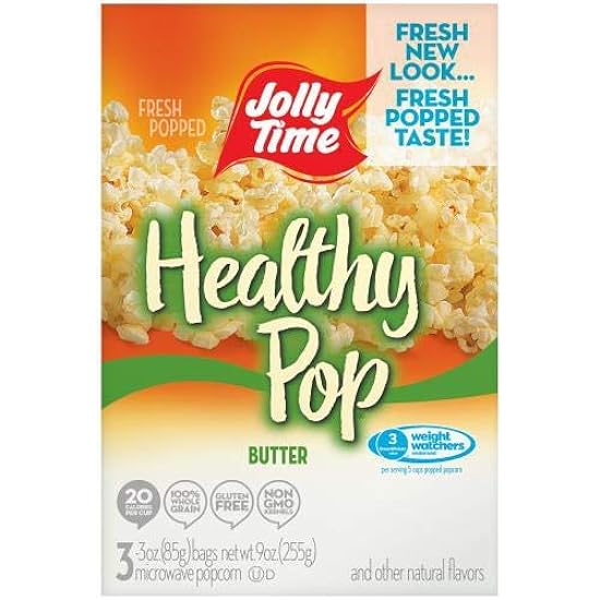 Jolly Time, Healthy Pop, Microwave Pop Corn bolsas, But