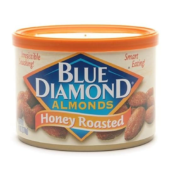 Blue Diamond Almonds, Can, Honey Roasted 6 oz/170 g (Pa