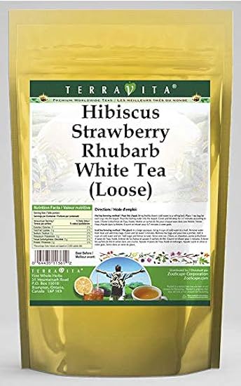 Hibiscus Strawberry Rhubarb Blanco Tea (Loose) (4 oz, ZIN: 539646) - 3 Pack 447737734