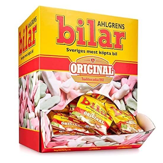 100 Snack bolsas x 30g of Ahlgrens Bilar Original - Swe