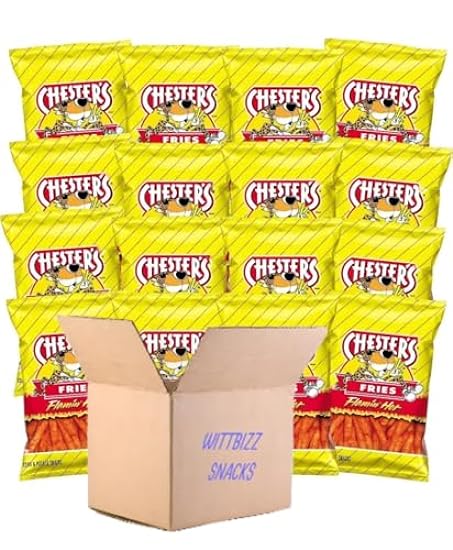 Wittbizz Snacks Bundles Chesters Hot Fries 1.75oz (16 P
