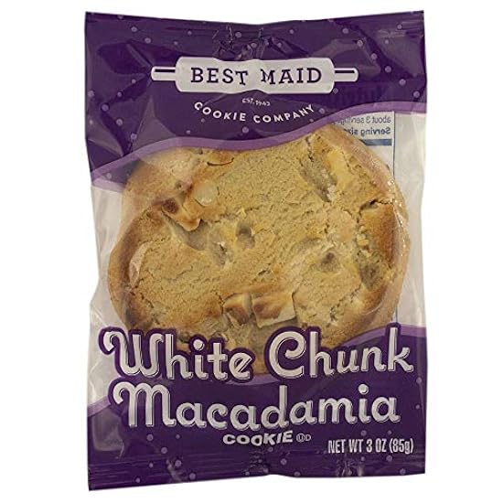 Best Maid Blanco Chunk Macadamia Cookie, 3 Ounce - 48 p