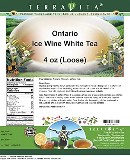 Ontario Ice Wine Blanco Tea (Loose) (4 oz, ZIN: 518430) - 2 Pack 352310886
