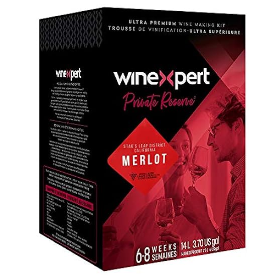 Winexpert Eclipse Napa Valley Stag´s Leap District Merlot (with Grape Skins) Wine Ingredient Kit 423983015