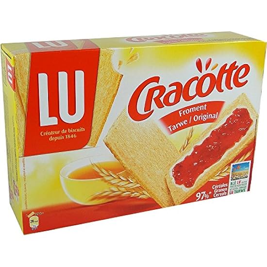 6 Boxes - Lu Cracottes Crisp Wheat Flour Slices Cracker