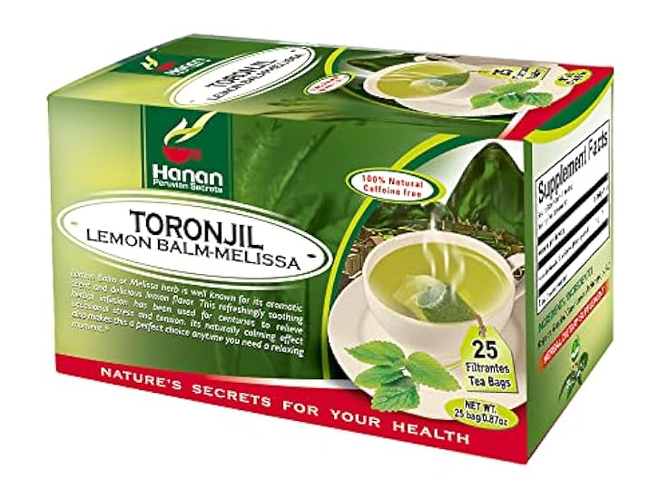 Hanan Peruvian Secrets Lemon Balm Tea (Toronjil) - 150 
