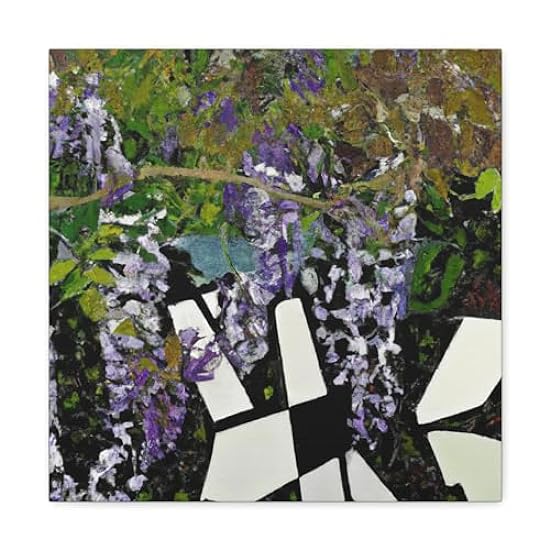 Wisteria in Bloom - Canvas 16″ x 16″ / Premium Gallery 