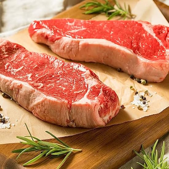 Barr T Carne de res 8 Pack KC/NY Strip Steak Box 499292