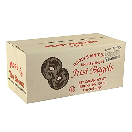 Just Bagels French Toast Bagel, 4 Ounce - 48 per case. 448683798