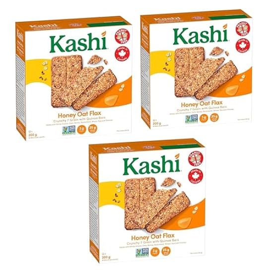 Kashi Seven Grain Honey Oat Flax with Quinoa, 200g/7.1ozoz (Pack of 3) Shipped from Canada 148368170